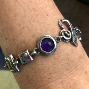 Patricia Locke Signed Bracelet Swarovski Crystals